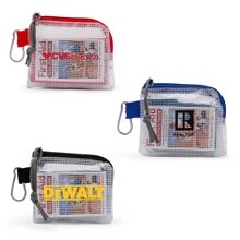 First Aid Kit in a Zippered Clear Nylon Bag