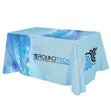 flat all over dye sub table cover - 4- sided, fits 6 table