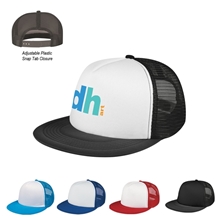 Flat Bill Trucker Hat With Multi Color Choices