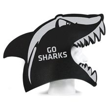 Foam Shark Head Novelty Hat