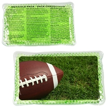 Football Large Rectangle Aqua Pearls(TM) Hot / Cold Pack