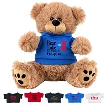FRED E. BEAR LARGE 8 Plush Teddy Bear With Choice of T - Shirt Color