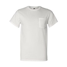 Fruit of the Loom Heavy Cotton HD T - Shirt with a Left Chest Pocket - WHITE