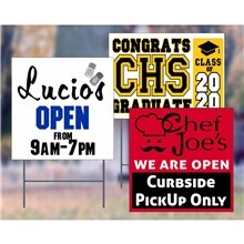 Full Color Corrugated Plastic Signs - 24 x 24 Stock Designs