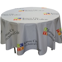Full Color Round Table Covers for 4 Diameter Tables