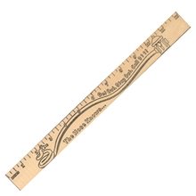 Get Out / Stay Out U Color Rulers - Natural wood finish