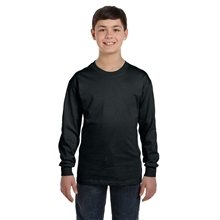 Gildan Youth 5.3 oz Heavy Cotton Long - Sleeve T - Shirt