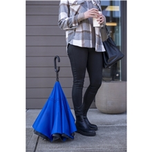 GoGo(R) by Shed Rain(TM) 48 Arc rPET Reverse Closing Stick Umbrella