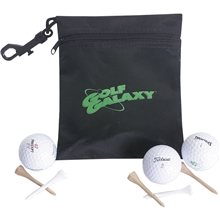 Black Golf Ditty Pouch