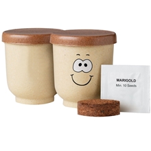 Goofy Group(TM) Grow Pot Eco - Planter w / Marigold Seeds