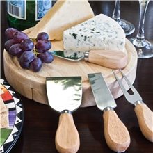 Gourmet 5 PC Cheese Set / Cutting Board