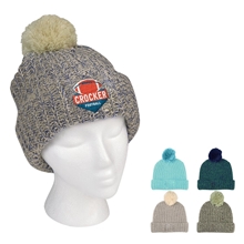 Grace Pom Beanie With Cuff