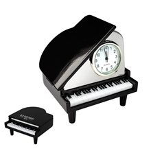 Metal Grand Piano Clock