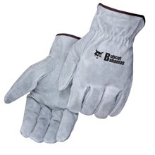 Gray Select Shoulder Split Cowhide Driver Gloves