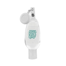 Hand Sanitizer with Retractable Clip - On Cord