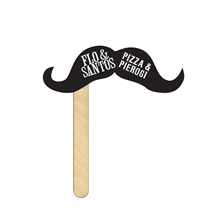Handlebar Mustache on a Stick (Black)