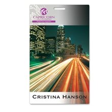 Hard Card - w / oval cut out - 3 x 5