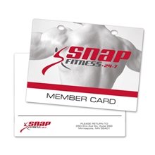 Hard Card - w / round cut outs - 3 x 4