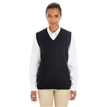 Harriton Ladies Pilbloc(TM) V - Neck Sweater Vest