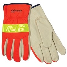 Hi - Viz Leather Drivers Glove