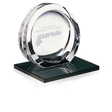 High Tech Award on Black Glass Base - Large