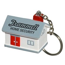 House Shaped Key Chain - Stress Relievers