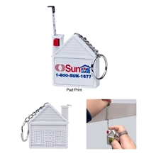 House Tape Measure Key Chain