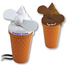 Ice Cream Fan With Lanyard