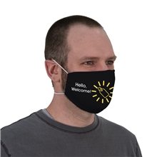 Imprinted Face Cover with Elastic Head Loop