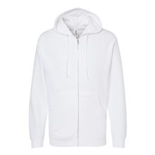 Independent Trading Co. - Midweight Full - Zip Hooded Sweatshirt - WHITE