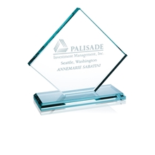Jade Crystal Diamond Award - 7x6x2 in