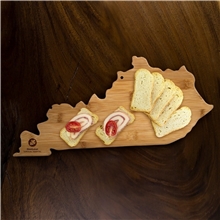 Kentucky State Shaped Bamboo Serving and Cutting Board