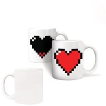 Kikkerland Heart Morph Mug