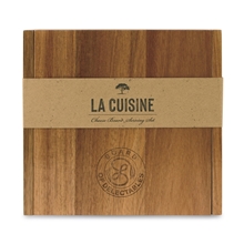 La Cuisine Cheese Board with Serving Set - Wood