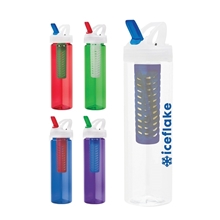 Laguna 32 oz PET Bottle with Flip Spout Infuser