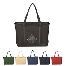 Large Cotton Canvas Yacht Tote Bag