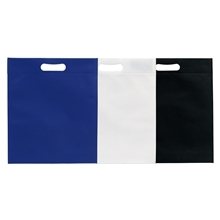 Large Non - Woven Die Cut 13W X 15H X 3 Handle Bag w / Reflective Glossy Sparkle