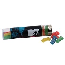 Large Plastic Tube with Sour Patch Kids Bites