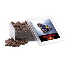 Large Square Acrylic Box with Chocolate Covered Raisins
