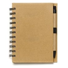 Larger Size Recycled Jotter Notepad Notebook w / Recycled Paper Pen