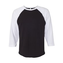 LAT Fine Jersey 3/4 Sleeve Baseball T - Shirt - WHITE