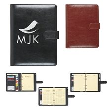 Leather Look Printed Conference Ring Binder