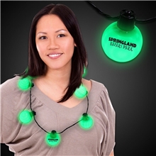 LED Ball Necklace - Green