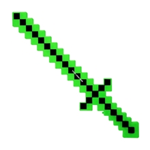 LED Green Pixel Sword