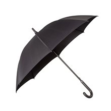 Leeman(TM) 48 Executive Umbrella with Curved Faux Leather Handle