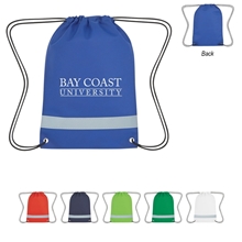 Lil Bit Reflective Non - Woven Drawstring Bag