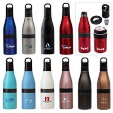 Liquid Fusion(R) Icy Bev Kooler(R) 22 oz 3- In -1 Double Wall Stainless Steel Bottle