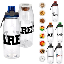 Locking Lid 32 oz Snack Bottle