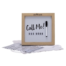 Magnetic Letter White Board with Wood Frame