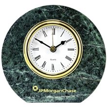 Marble Round Clock